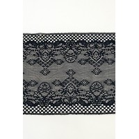 Н9070М Кружево стрейч цв.черный