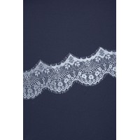 05765 Кружево шантильи цв.02 белый