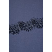 0175 Кружево шантильи диз.01 цв.черный