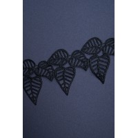 01762 Кружево макраме цв.черный