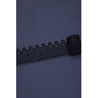 0019 Кружево макраме цв.01 черный