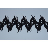 00289 Кружево макраме цв.черный