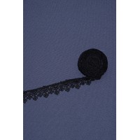 0030 Кружево макраме цв.черный