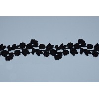 1940 Кружево макраме цв.черный