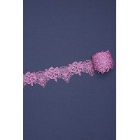 1360 Кружево макраме цв.пюсовый