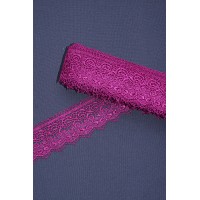 15125-1 Кружево макраме цв.21 фуксии