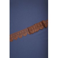 Кружево макраме диз.02 цв.коричневый