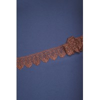 Кружево макраме диз.02 цв.шоколадный