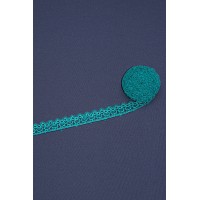 Кружево макраме цв.бирюзовый