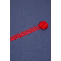 Кружево макраме диз.01 цв.красный