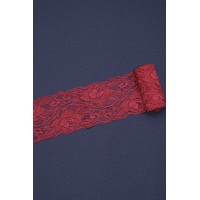 Кружево стрейч диз.01 цв.терракотовый