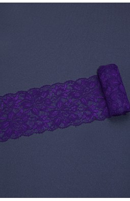 Кружево стрейч  диз.01 цв.фиолетовый