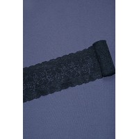 Кружево стрейч  диз.02 цв.черный