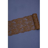 Кружево стрейч диз.02 цв. коричневый