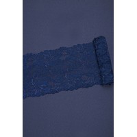 Кружево стрейч диз.02 цв. т.синий