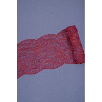 Кружево стрейч диз.10 цв. бордовый