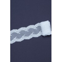 6514 Кружево стрейч цв.белый