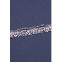 6347 Бахрома диз.02 цв.розово-серый