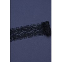 1832 Кружево макраме цв.черный