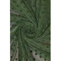 Фатин горох флок диз.01 цв.10 зеленый