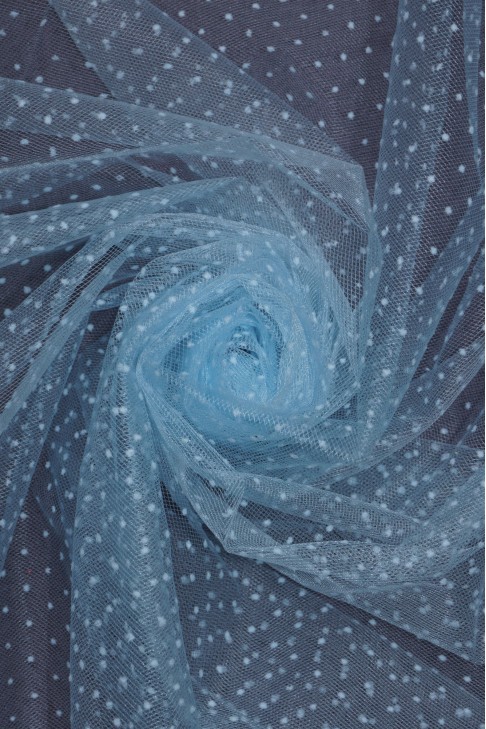 1681 Фатин точка диз.04 цв. голубой