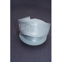 Тесьма атласная перфорированная цв.белый