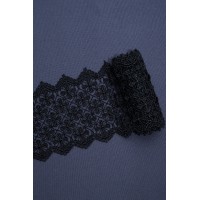 4932 Кружево макраме цв.черный