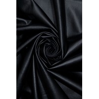 02077 Шкірзам на бавовняній основі кол.09 чорний