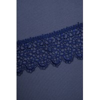 15126 Кружево макраме цв.темно-синий