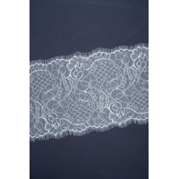 6342 Кружево шантильи цв.белый