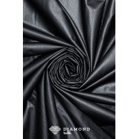 2837 Кожзам на флисе цв.черный