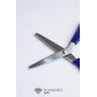 Ножницы фигурные Зиг-заг "Belltex" №9/23,5 см цв.т.синий