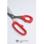 Ножницы портновские "Bianfens Scissors J19-450", №9/23,5 см, цв.красный