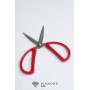 Ножницы "De Xian" №3/15 см, цв.красный
