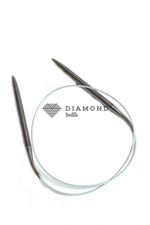 Спицы круговые Stainless steel металлические на тросе 8.0 мм - 80 см