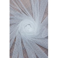 1682 Фатин крапка  кол. 03 білий