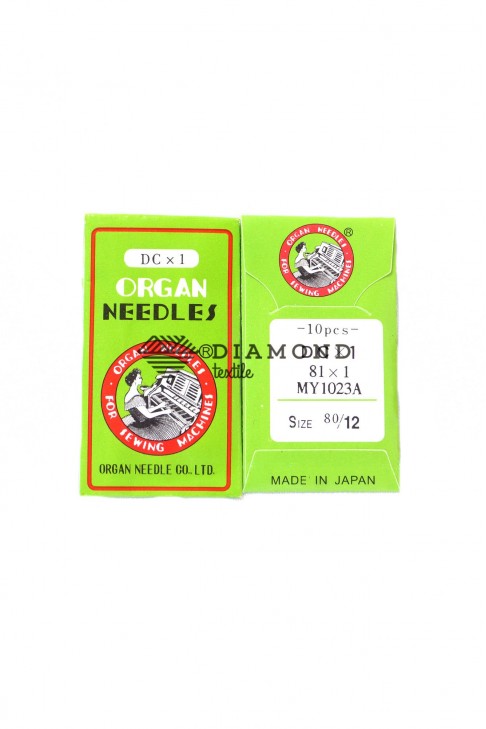 Иглы Organ Needles DCx1 №80/12 (10 шт)