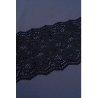 7501 Кружево стрейч цв.черный