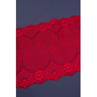 20097 Кружево стрейч цв.красный