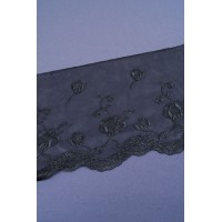 Кружево на сетке диз.02 цв.черный