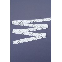 187 Кружево хлопок цв.белый