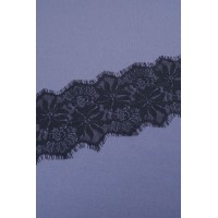 696 Кружево шантильи диз.01 цв.черный