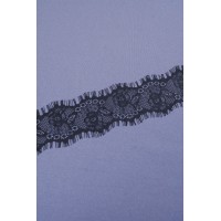 78104 Кружево шантильи цв.черный