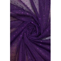 1220 Фатин із напиленням кол.06 баклажан