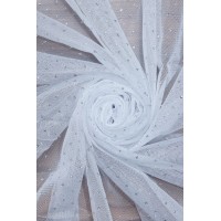 1220 Фатин із напиленням кол.08 білий