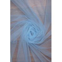 01669 Фатин м`ягкий "Весільний" кол.15 голубий