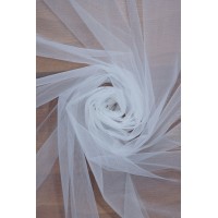 01669 Фатин м`ягкий "Весільний" кол.01 білий