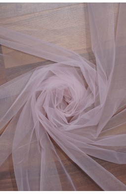 01669 Фатин м`ягкий "Весільний" кол.09 блідо-рожевий