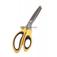 Ножницы фигурные Зиг-заг "Belltex" №9/24 см цв.желтый+черный