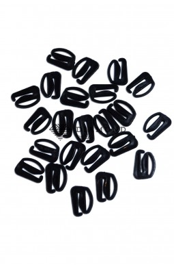 Крючек пластик 12 мм черный